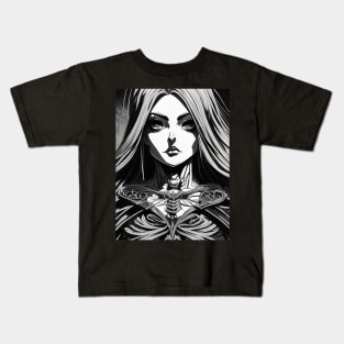 Gothic Romance: A Witchcraft Art Print for the Dark at Heart Kids T-Shirt